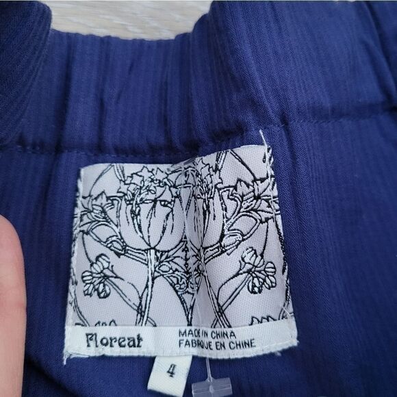 Anthropologie Floreat strapless mini dress, blue size 4 - Picture 3 of 12